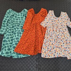 Alice + Ames Girls Size 6 Ballet Dress Lot of 3 Floral Butterfly Geometric